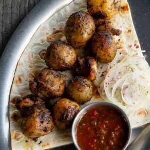 Fried potatoes with lamb fat